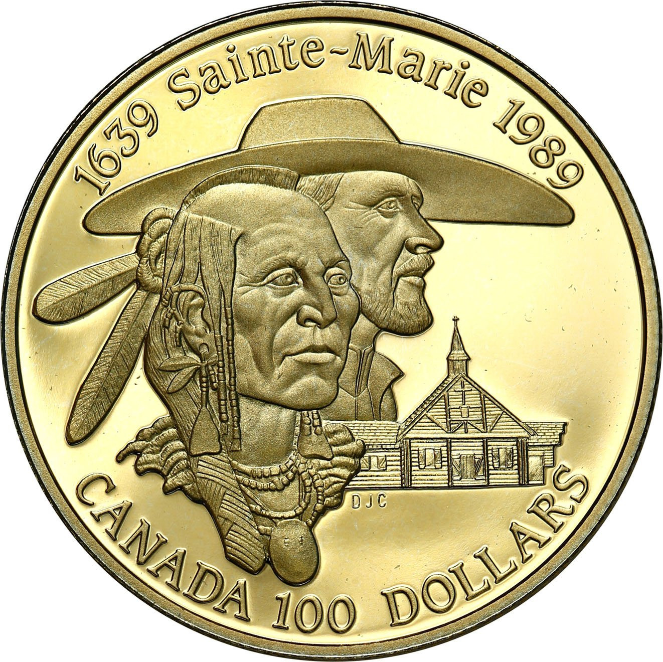Kanada Elżbieta II 100 Dolarów 1989 - Sainte-Marie